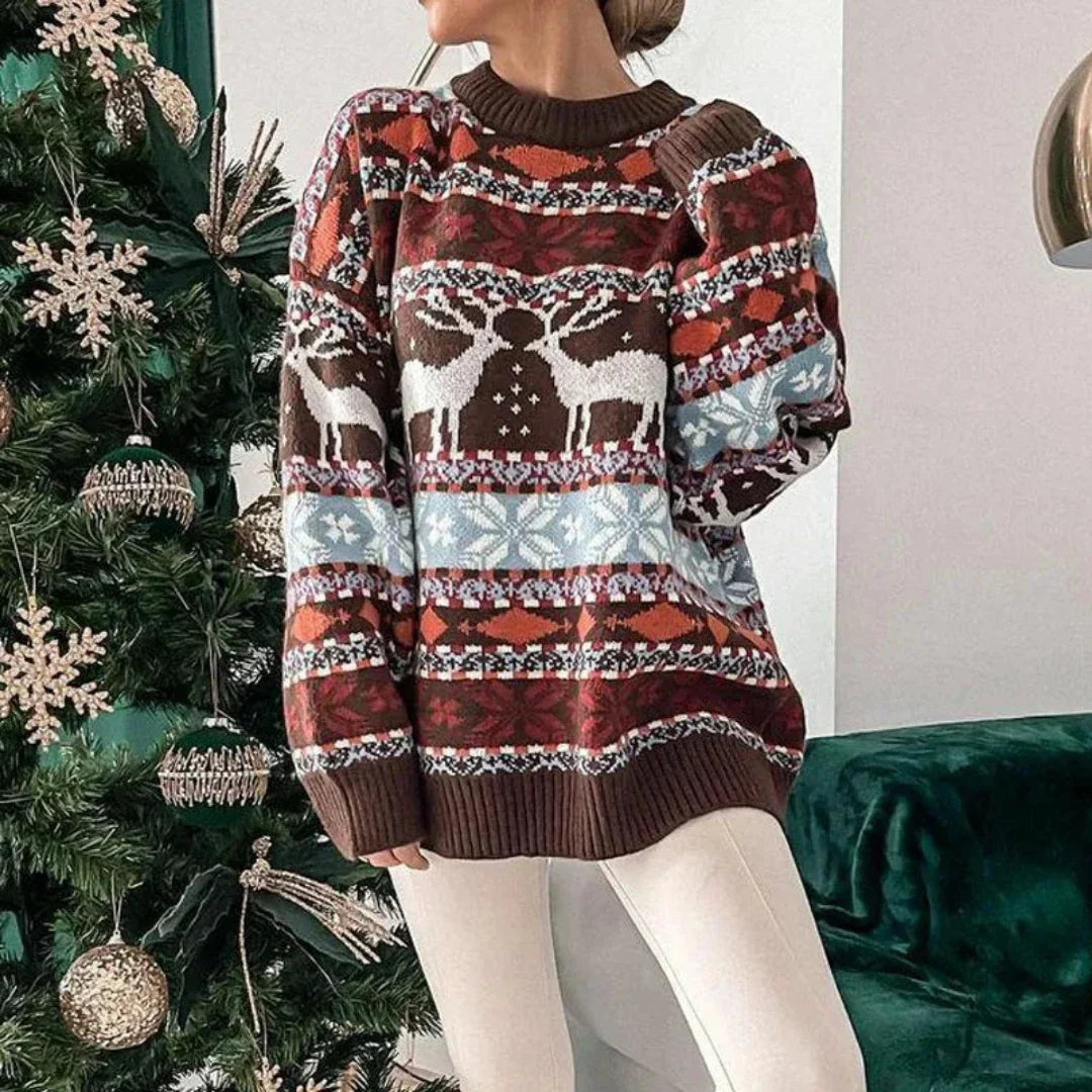 Borna | Pull de Noël Festif pour Femme pour un Style Hivernal Douillet