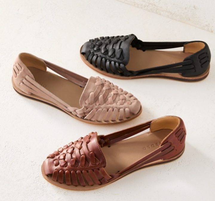 Rosé, Noire und Marron Slipper Schuhe für Damen