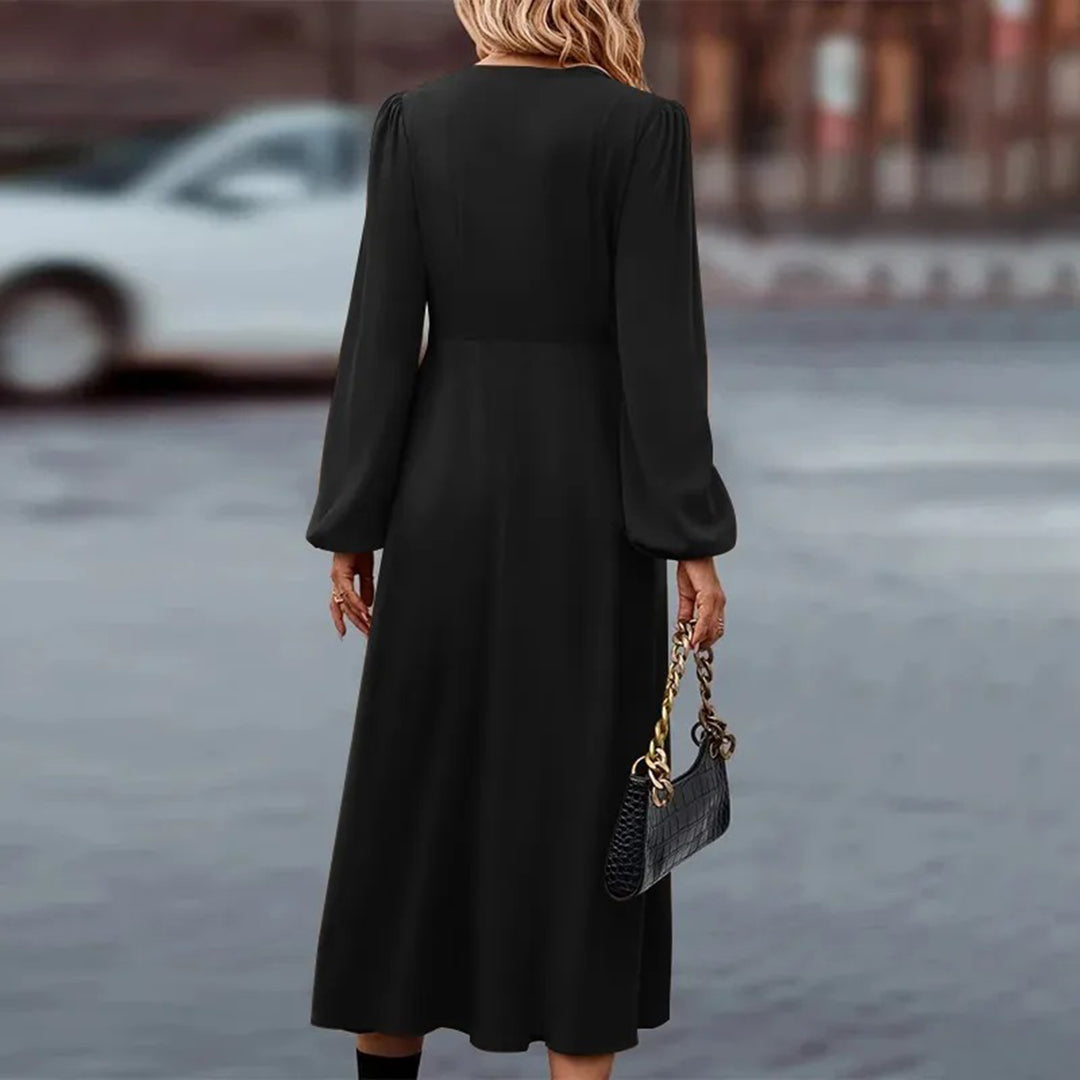 Noa | Robe à Manches Longues pour Femme au Style Chic d'Automne