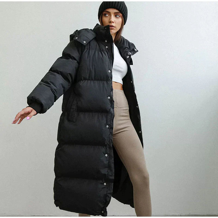 Celene | Manteau d'hiver long matelassé pour femmes