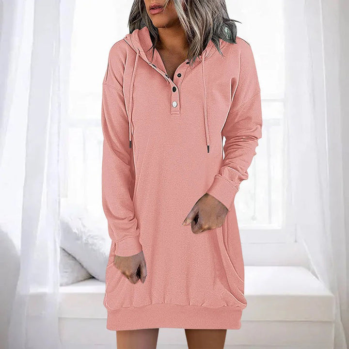 Daisy | Robe sweat décontractée à capuche