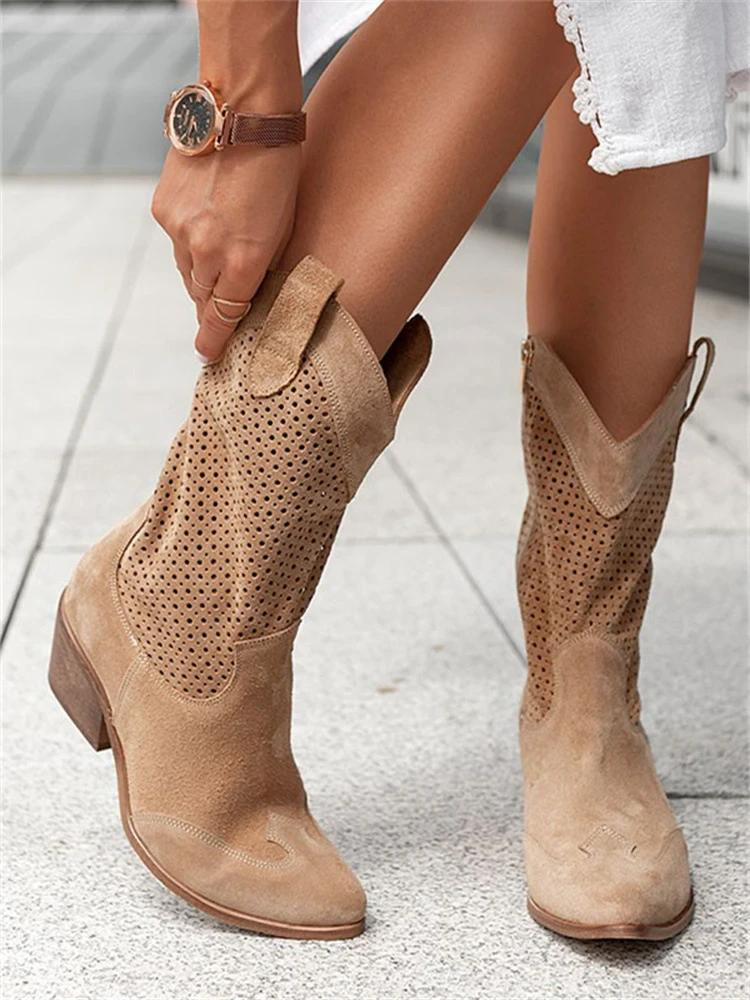 Sylvie | Bottes Western Cowgirl mi-longues