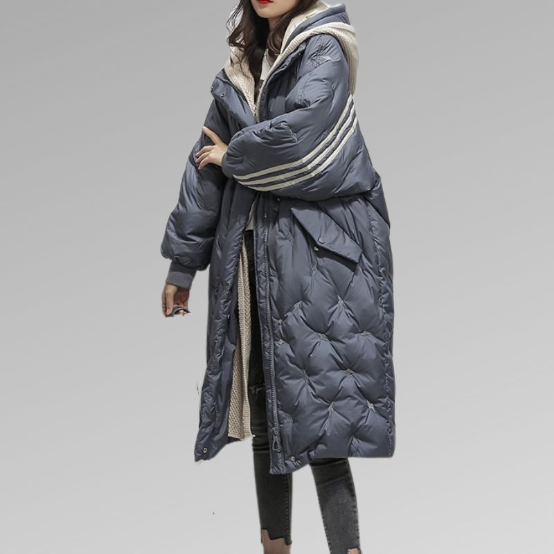 Niya | Manteau Long à Capuche en Duvet pour Femme