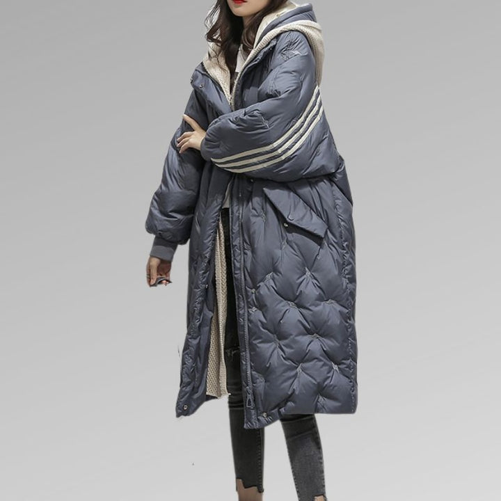 Niya | Manteau Long à Capuche en Duvet pour Femme