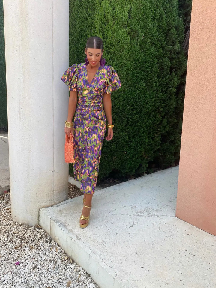 Gwen | Robe Fiesta Vibrante au Style Audacieux pour Femmes