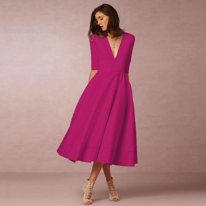 Norma | Robe de Soirée Midi Élégante et Intemporelle pour Femmes