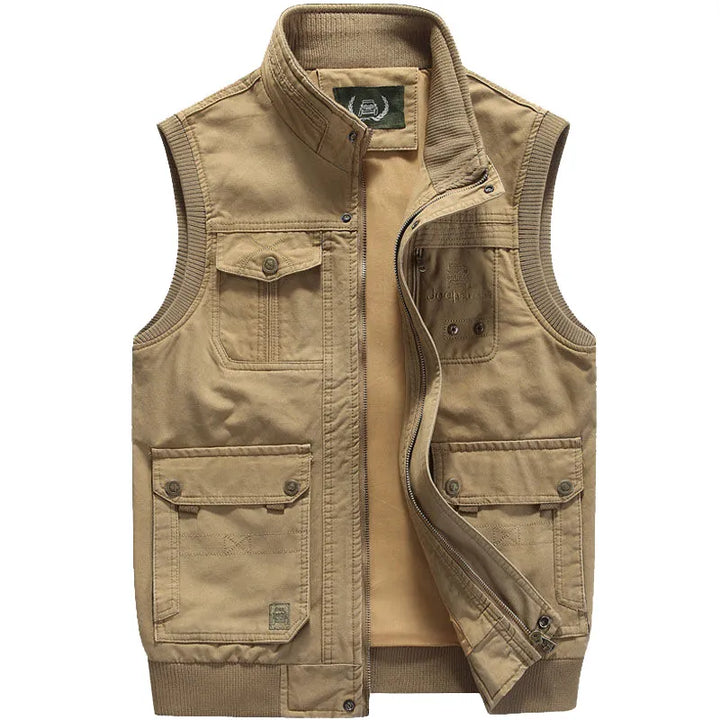 Olivier | Gilet multi-poches vintage pour hommes