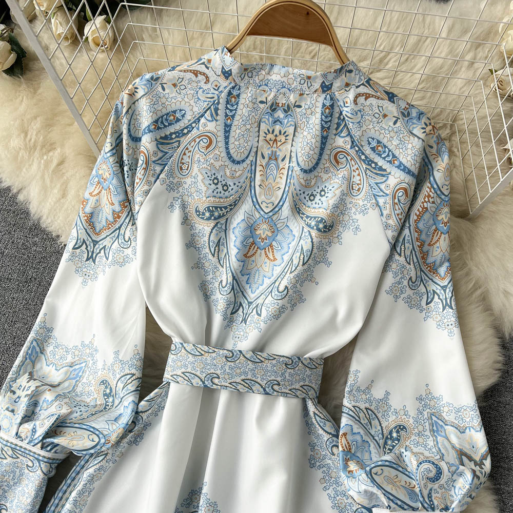 Harmony  Robe Femme avec Motif Floral et Ceinture