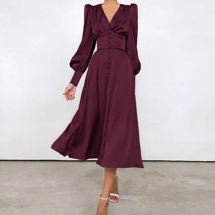 Arya | Robe élégante en satin pour femme