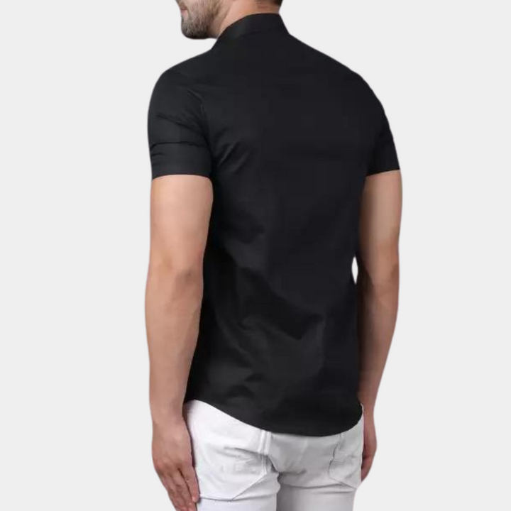 Simon | Chemise à manches courtes polyvalente et premium pour hommes