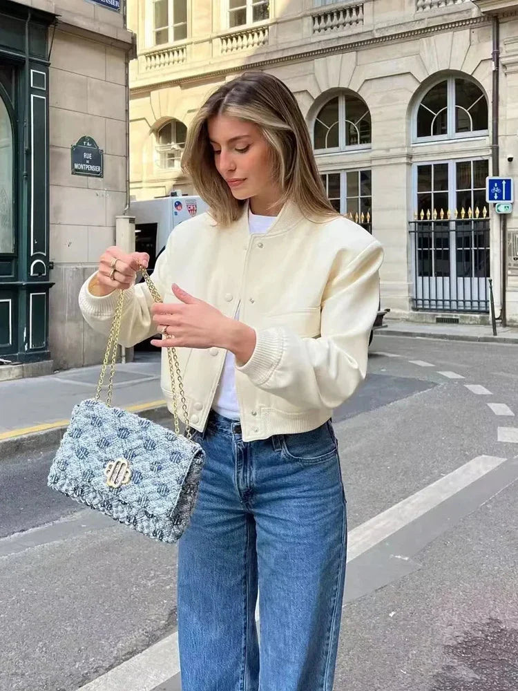 Scout | Blouson Bomber Tendance avec Poches à Rabat pour Femmes