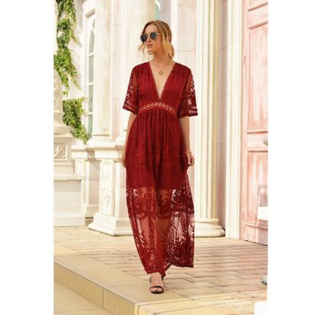 Adélie | Maxi robe en dentelle pour femmes