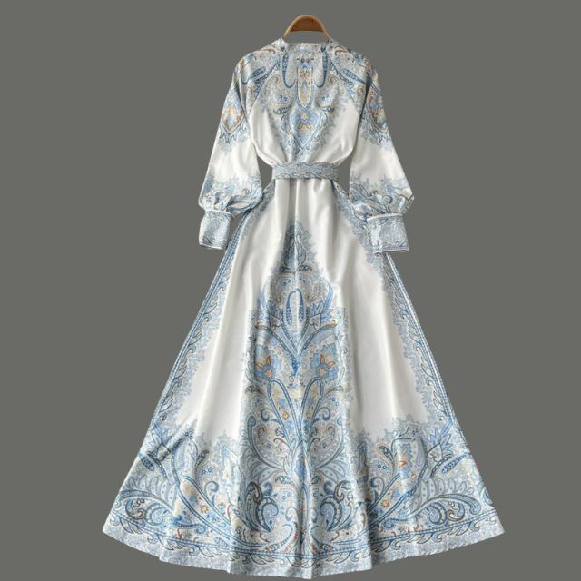 Harmony  Robe Femme avec Motif Floral et Ceinture