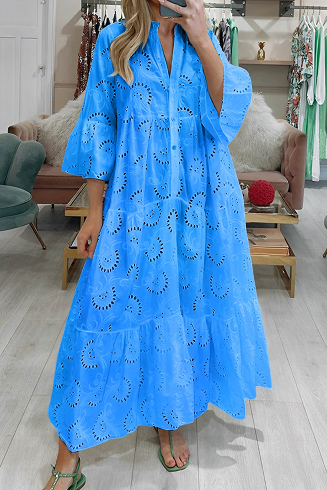 Finnley | Robe Maxi Bohème Brodée pour Femme