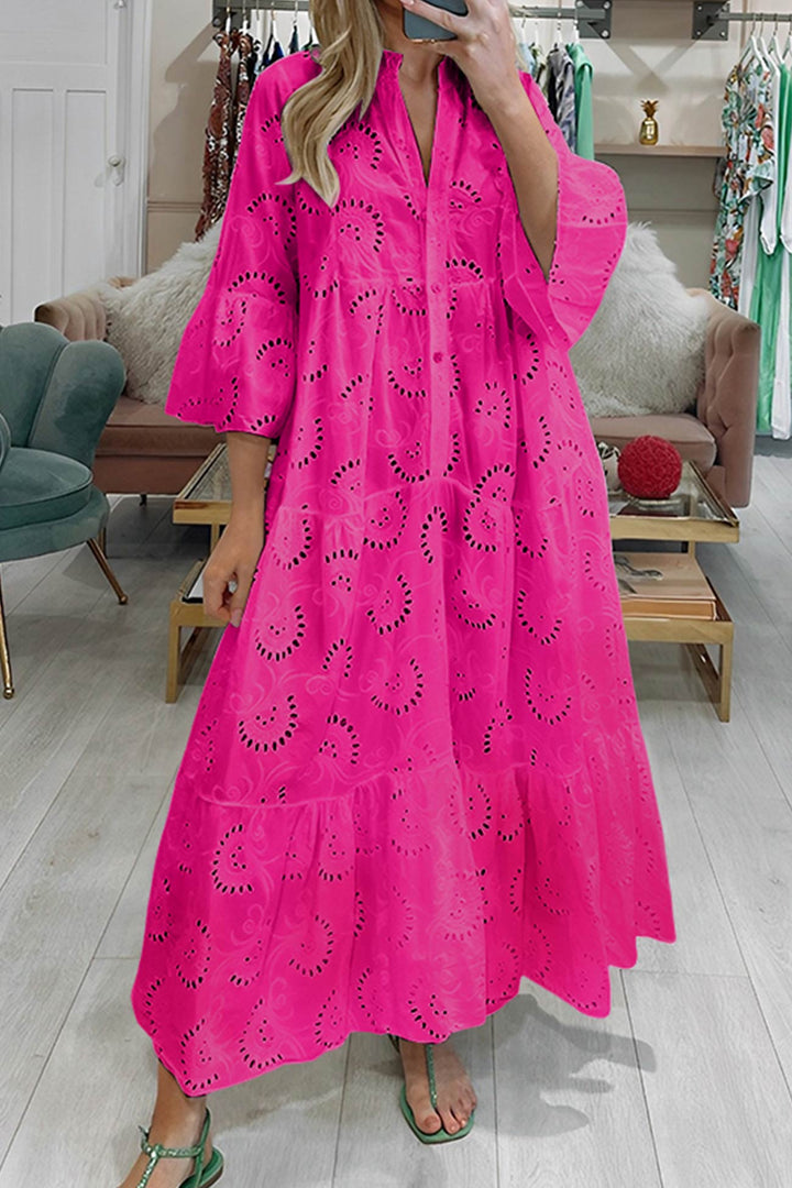 Finnley | Robe Maxi Bohème Brodée pour Femme