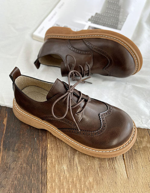 Krystal | Chaussures Oxford à Bout Carré et Large pour Femmes