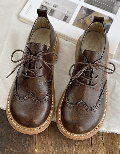 Krystal | Chaussures Oxford à Bout Carré et Large pour Femmes