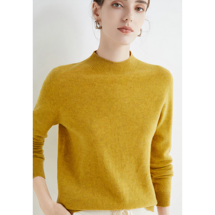 Annalee | Pull Doux Tricoté avec Col Mi-Haut pour Femme