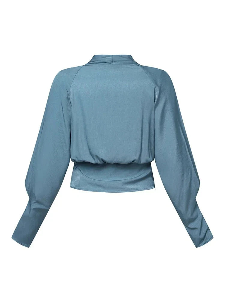 Vianney | Blouse Femme à Manches Bouffantes et Col en V