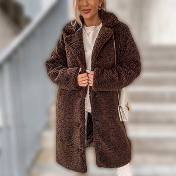 Trendy | Manteau Teddy avec coupe douce pour femmes