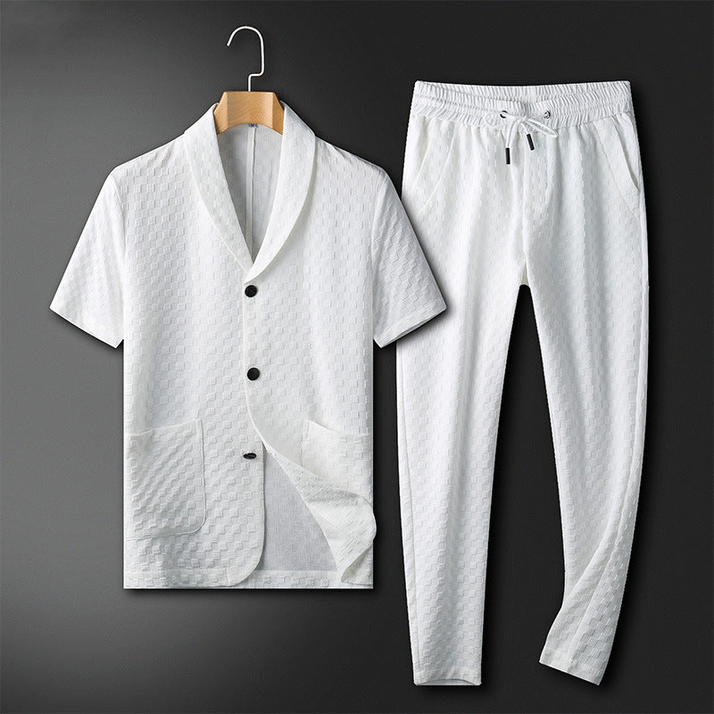 Zaire | Ensemble Classique Ajusté Chemise et Pantalon de Costume pour Homme