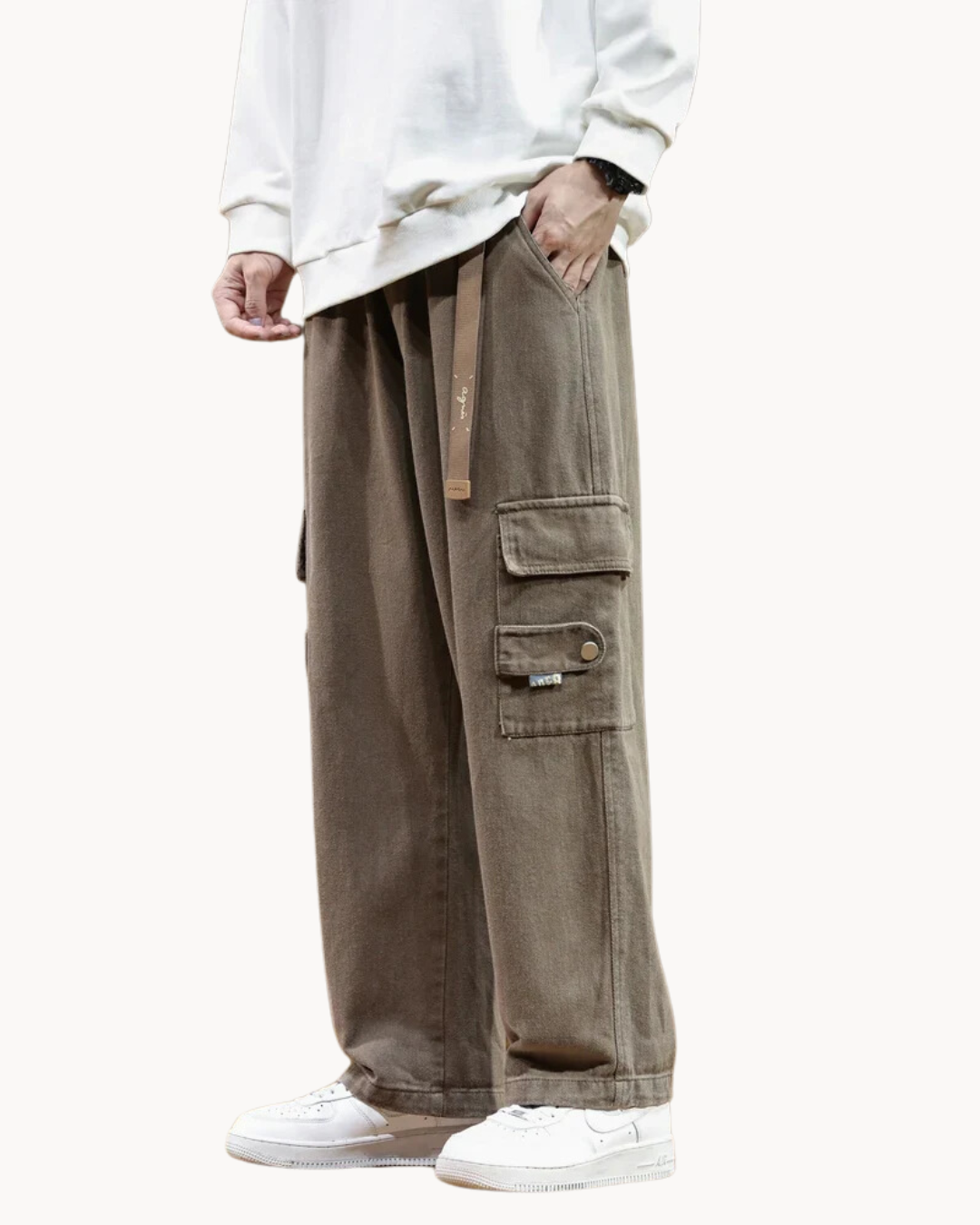 Koen | Pantalon Cargo-Jogger Ample avec Coupe Confortable pour Homme