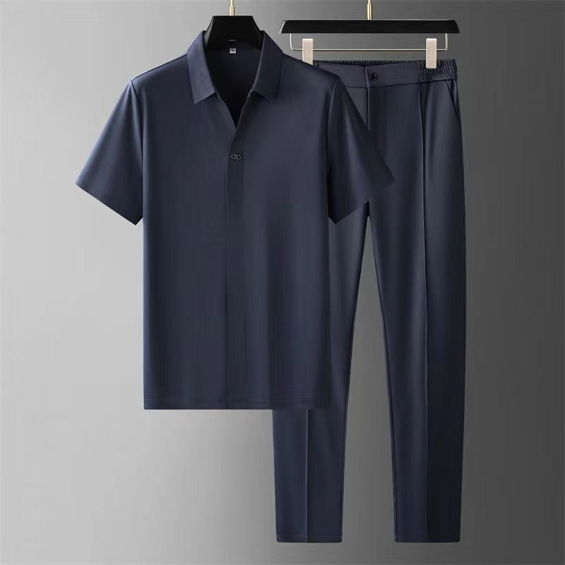 Malaki | Ensemble Chemise et Pantalon Élégant Classique pour Homme