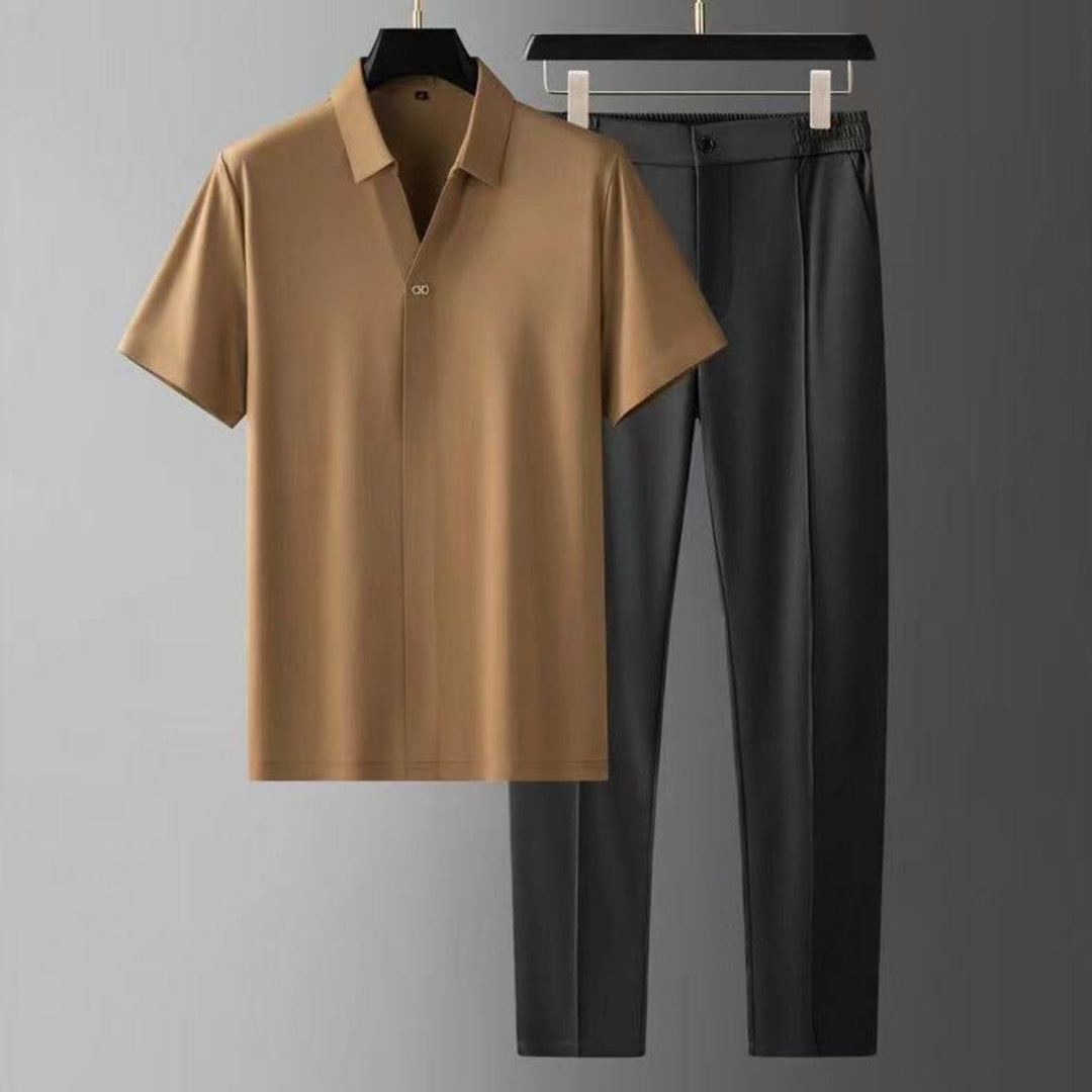 Malaki | Ensemble Chemise et Pantalon Élégant Classique pour Homme