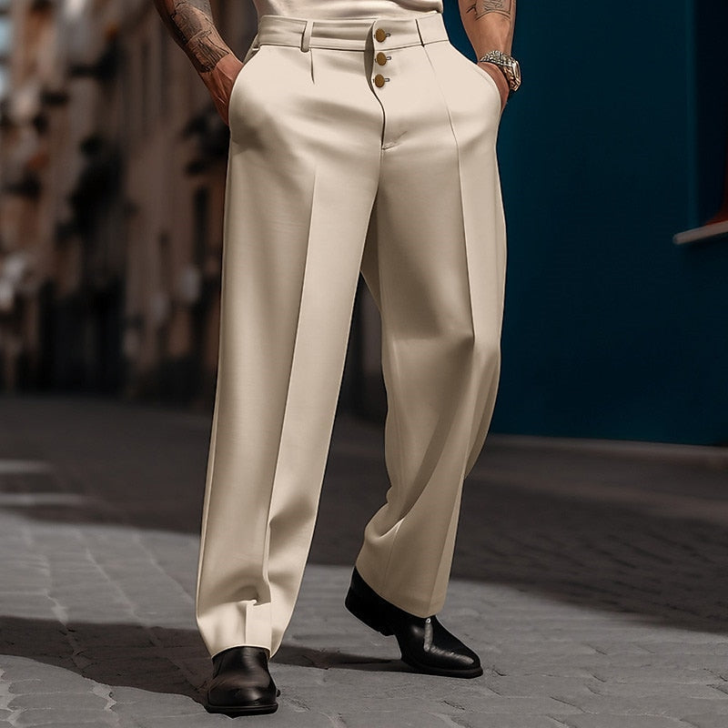 Clay | Pantalon de Costume Classique Ajusté pour Homme