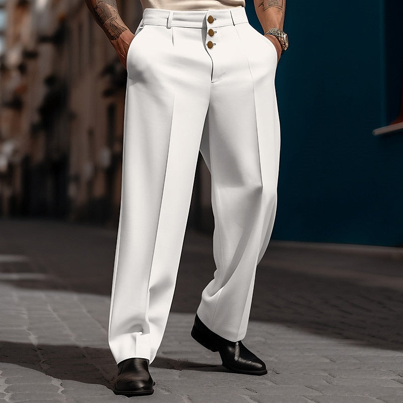 Clay | Pantalon de Costume Classique Ajusté pour Homme