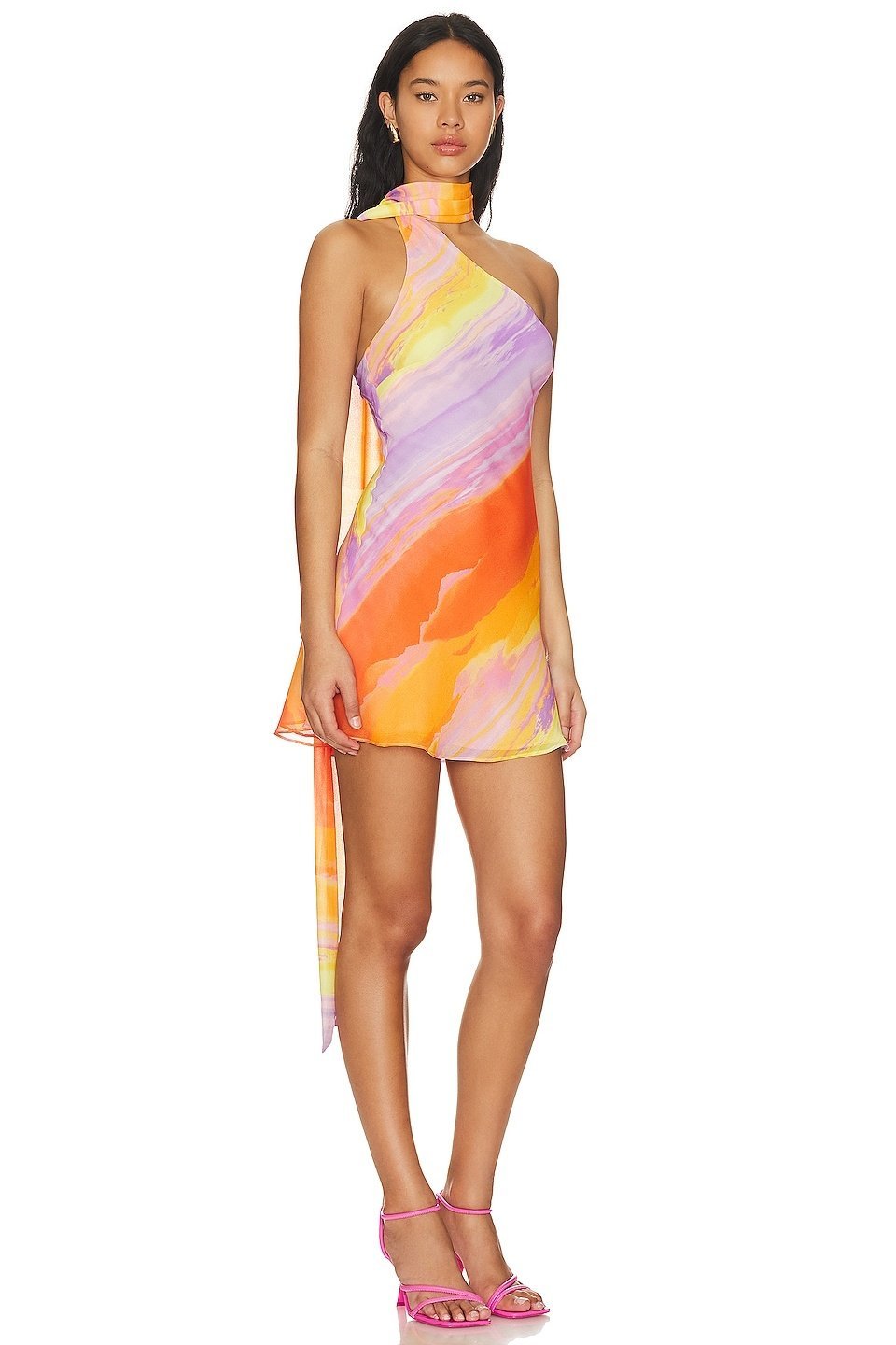 Mikaela | Robe mini Tropical Sunset pour femmes