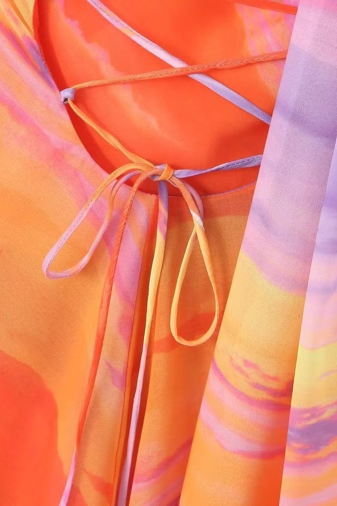 Mikaela | Robe mini Tropical Sunset pour femmes