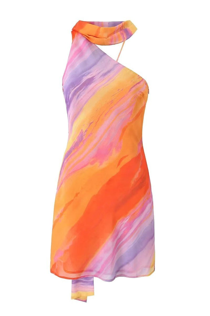 Mikaela | Robe mini Tropical Sunset pour femmes