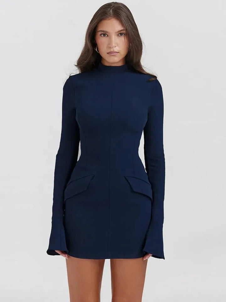 Charis | Mini robe chic à manches longues pour femmes