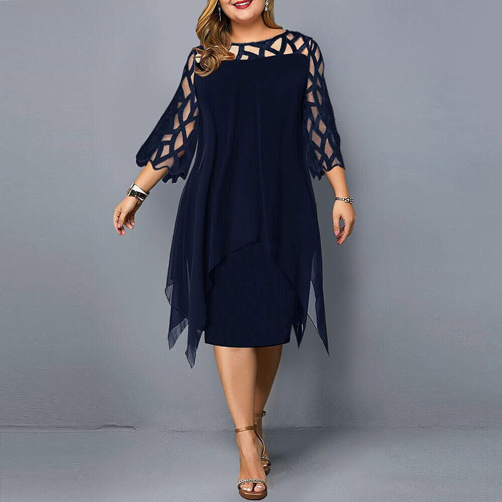 Maribel | Robe midi décontractée grande taille pour femmes