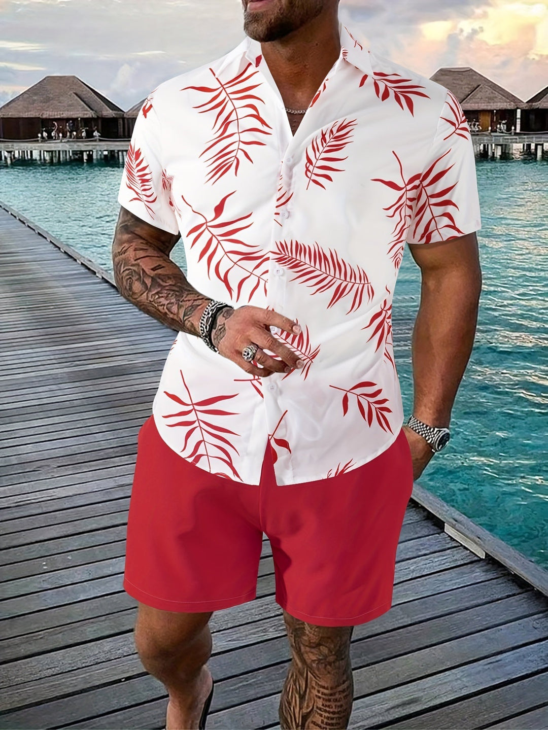 Colten | Ensemble Tropical Confortable pour Hommes