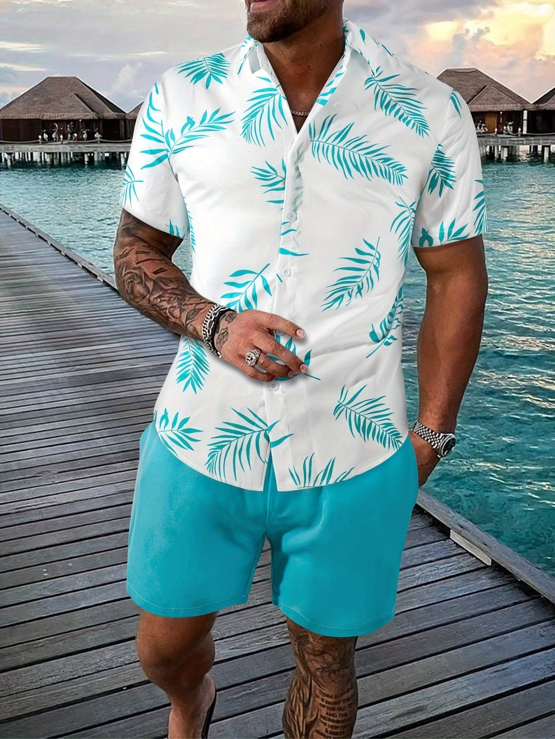 Colten | Ensemble Tropical Confortable pour Hommes