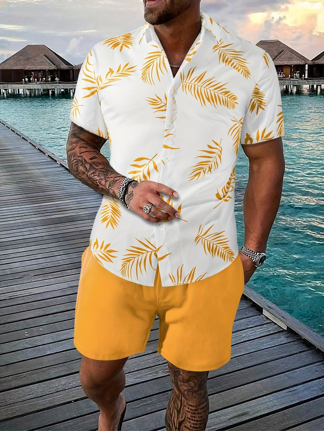 Colten | Ensemble Tropical Confortable pour Hommes