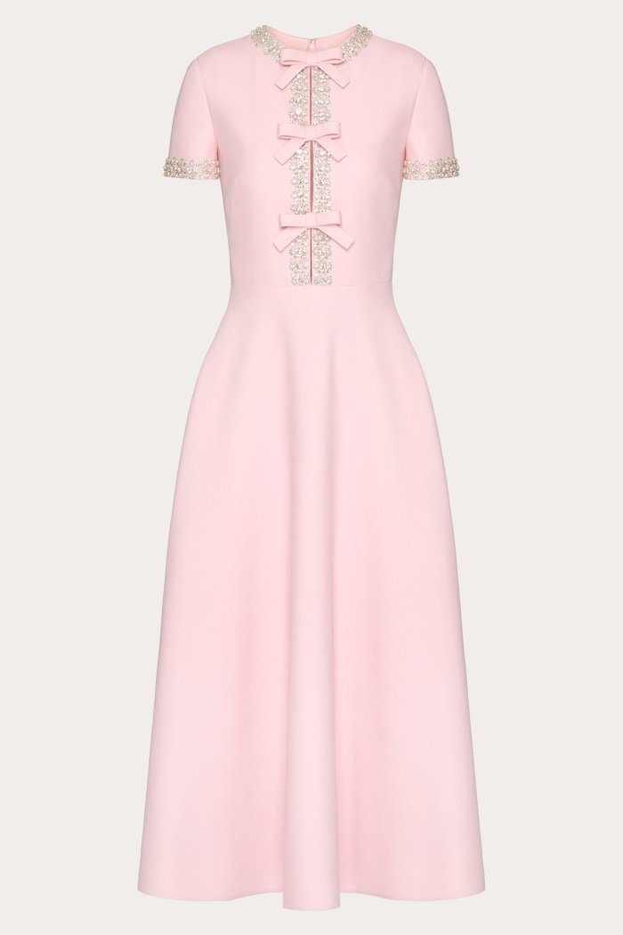 Amalia | Robe en cristal à nœud papillon royal rose pour femmes